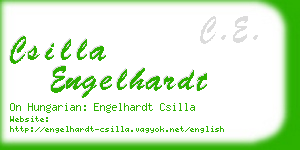 csilla engelhardt business card